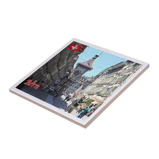 Azulejo zCH022 BERN Downtown Suiza - (Lado)