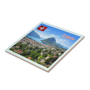 Azulejo zCH027 LUGANO Suiza -