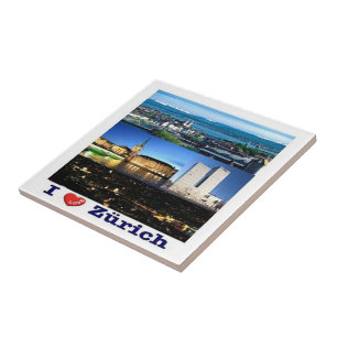 Azulejo zCH037 ZURICH I Love Swiss -