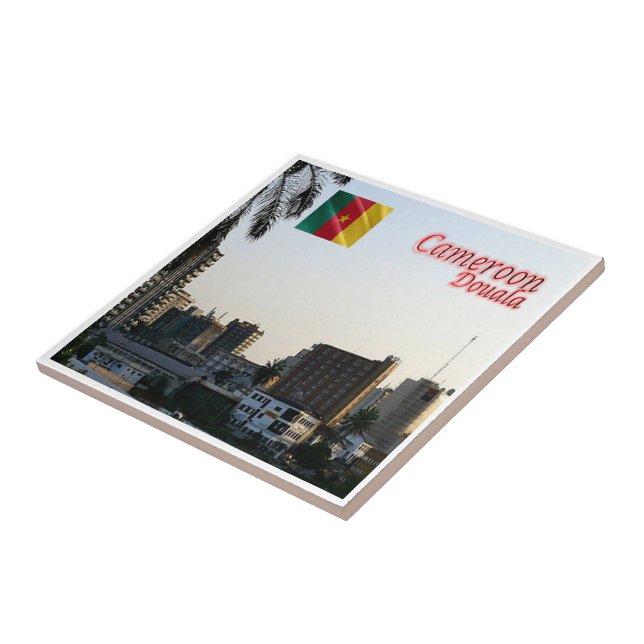 Azulejo zCM019 DOUALA, Camerún, África, (Lado)