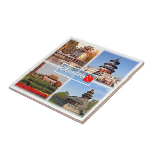 Azulejo zCN007 Palacio de Verano de BEIJING, China, Asia,