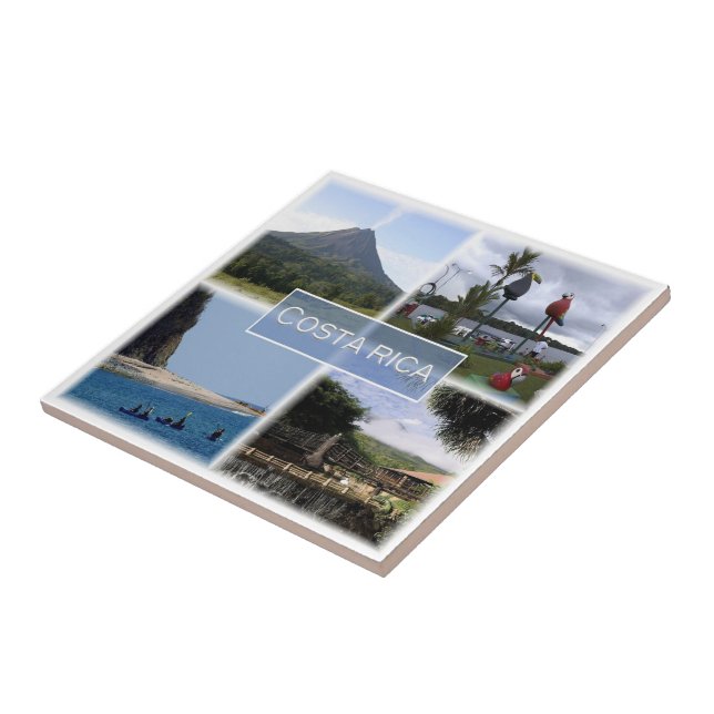 Azulejo zCR003 COSTA RICA, Mosaic, América, (Lado)