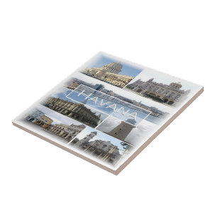 Azulejo zCU004 HAVANA, Mosaic, Cuba, América,