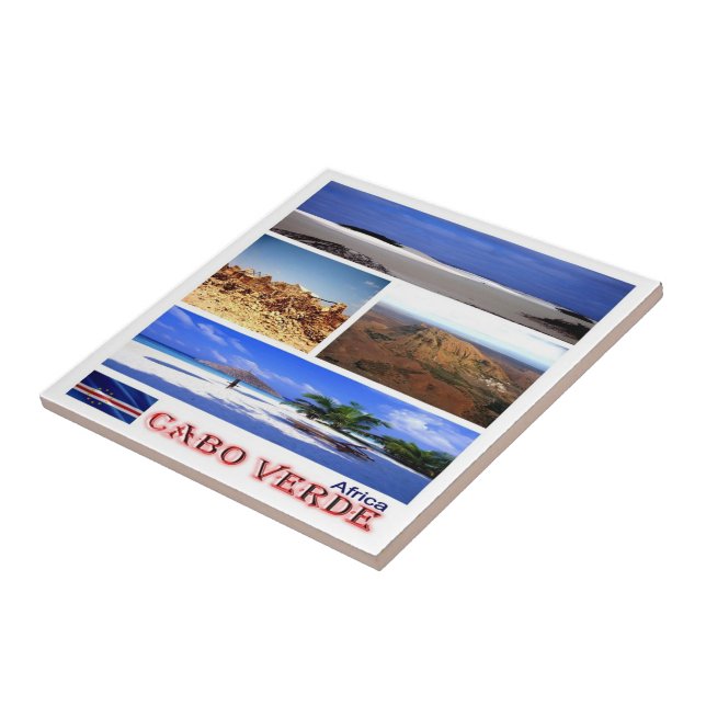 Azulejo zCV022 CAPE VERDE, Mosaic, África, (Lado)