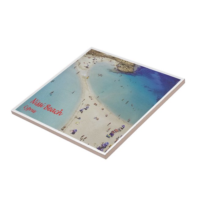 Azulejo zCY014 NISSI Beach, Chipre, (Lado)