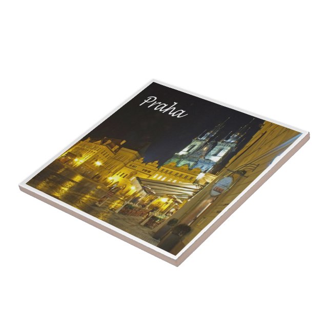 Azulejo zCZ010 PRAGA República Checa, (Lado)