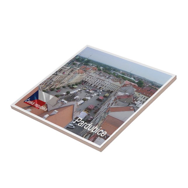 Azulejo zCZ011 PARDUBICE República Checa, (Lado)