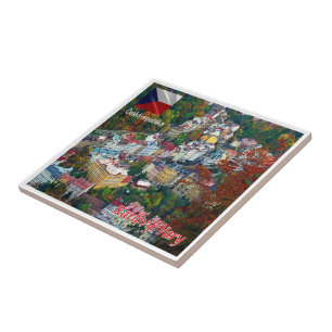 Azulejo zCZ019 KARLOVY VARY República Checa,