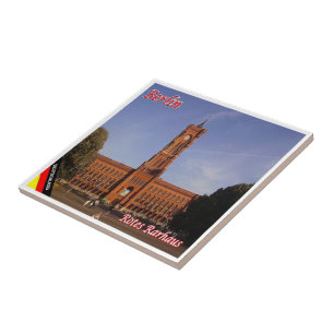 Azulejo zDE059 BERLIN RED RARHAUS Alemania,