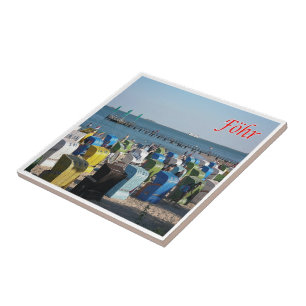 Azulejo zDE080 FÖHR SHORE Frisian Islands Alemania,