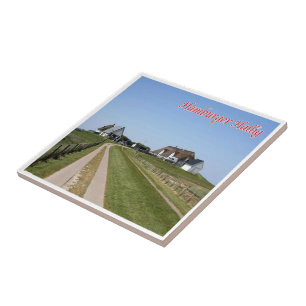 Azulejo zDE085 Islas de HAMBURGER HOLM Frisia,