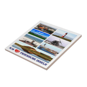 AZULEJO ZDE107 ISLAS FRISIANAS QUE AMO,