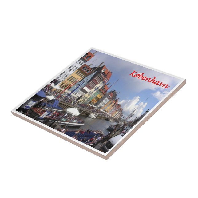 Azulejo zDK005 Copenhague Kopenhagen Dinamarca, (Lado)