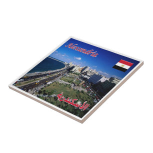 Azulejo zEG024 ALEXANDRIA, Egipto, África, Fridge