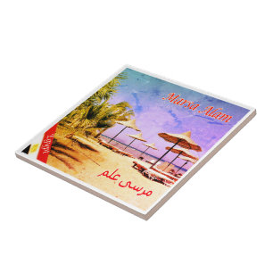 Azulejo zEG025 MARSA ALAM Beach, Egipto, Mar Rojo,