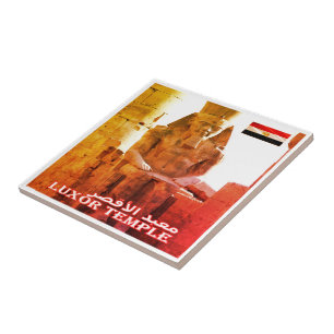 Azulejo zEG029 EGIPTO, Templo de Luxor, África, Fridge