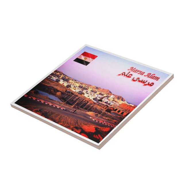 Azulejo zEG037 MARSA ALAM, Mar Rojo, Egipto, África, (Lado)