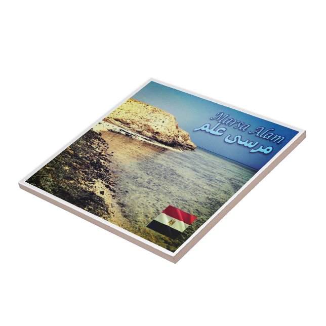 Azulejo zEG046 MARSA ALAM, Mar Rojo, Egipto, (Lado)