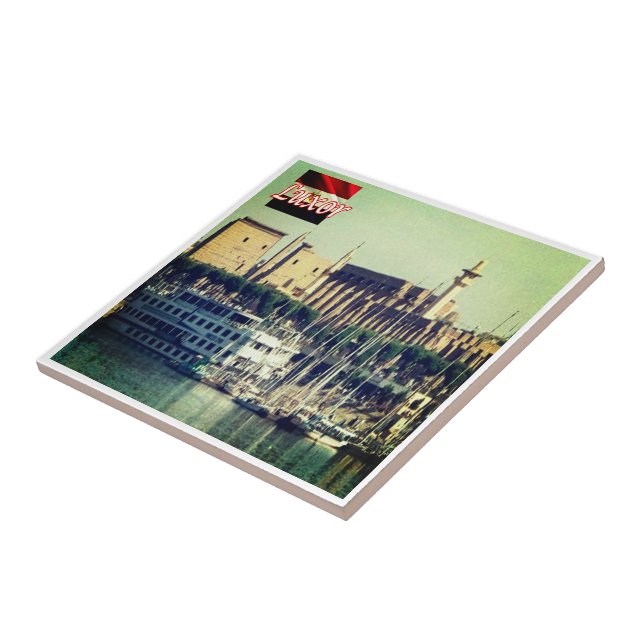 Azulejo zEG049 LUXOR, EGIPTO, África, Fridge (Lado)