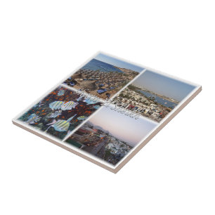 Azulejo zEG069 SHARM EL SHEIK, Mar Rojo, EGIPTO,