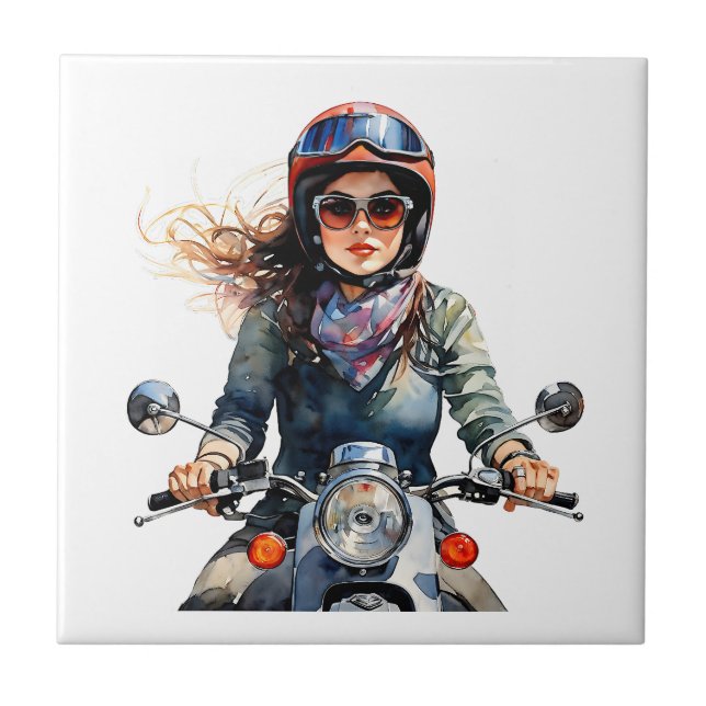 Azulejo "Zephyra" "Vento Dolce" - Dulce viento (Frente)