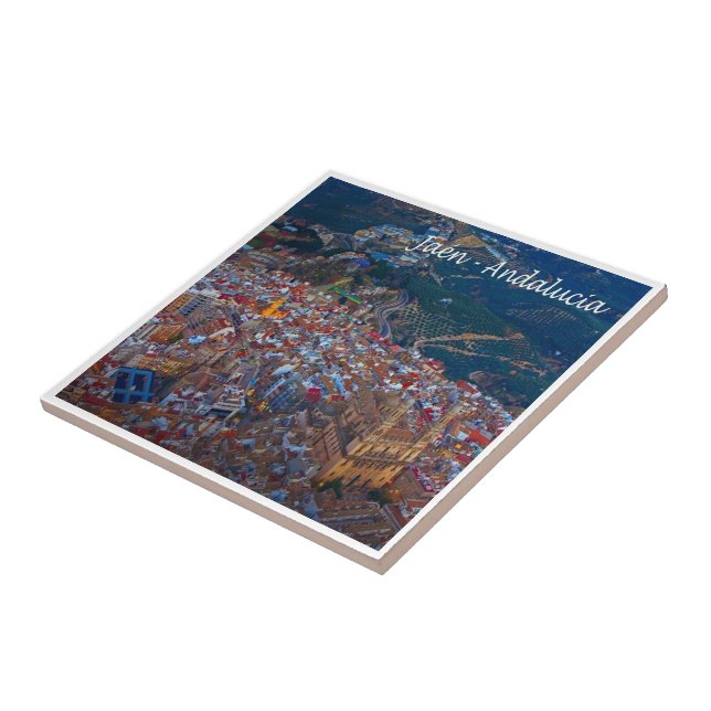 Azulejo zES019 ANDALUCIA JAÉN España, (Lado)