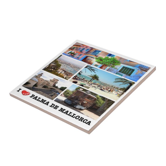 Azulejo zES020 PALMA DE MALLORCA, España, (Lado)