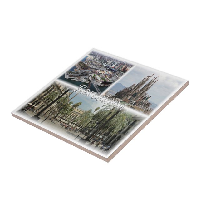 Azulejo zES031 BARCELONA España, (Lado)