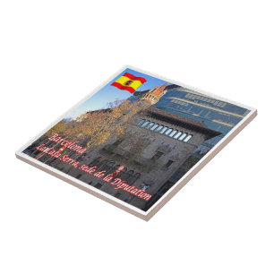 Azulejo zES046 BARCELONA, Mercado de la Fruta, España,