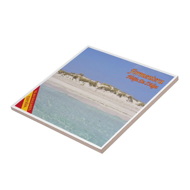 Azulejo zES063 FORMENTERA BEACH S'ALGAR, Balear, (Lado)