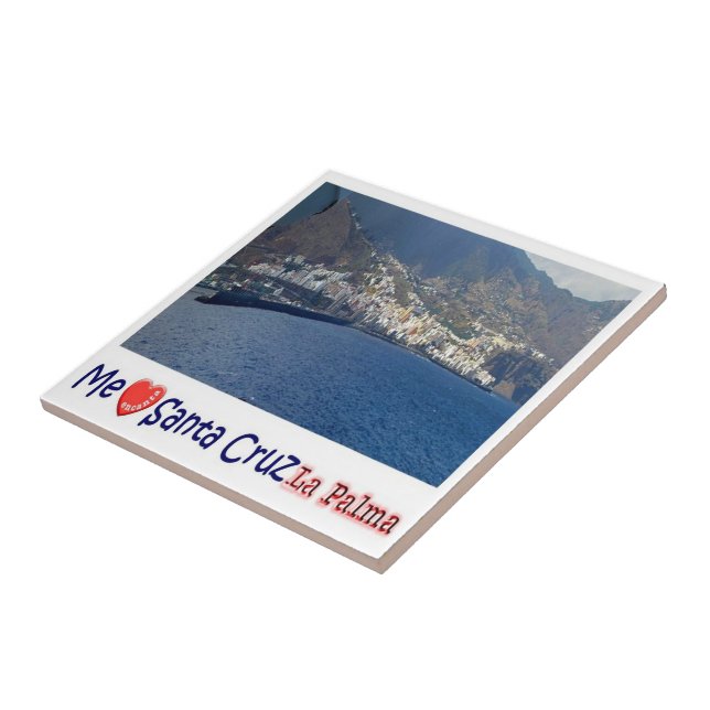 Azulejo zES079 LA PALMA, SANTA CRUZ, ME ENCANTA, (Lado)