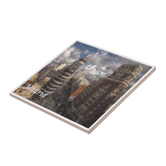 Azulejo zES091 MADRID City, España, (Lado)