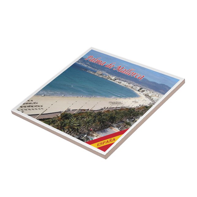 Azulejo zES101 PALMA DE MALLORCA, España, (Lado)