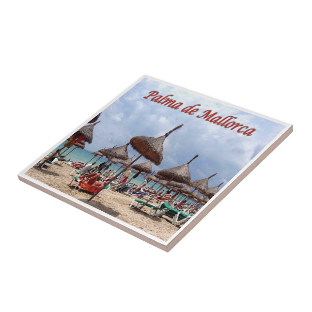 Azulejo zES128 PALMA DE MALLORCA, La playa, (Lado)