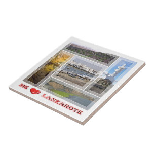 Azulejo zES145 LANZAROTE "I Love", España,