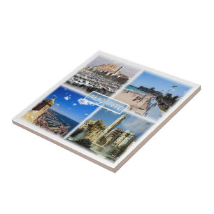 Azulejo zES154 ALICANTE Postiguet beach Explanad,