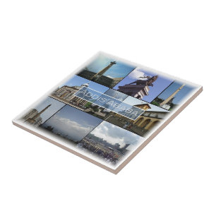 Azulejo zET014 ADDIS ABABA, Mosaico, Etiopía,