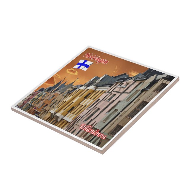 Azulejo zFI009 HELSINKI, Helsingfors, Ullanlinna, (Lado)