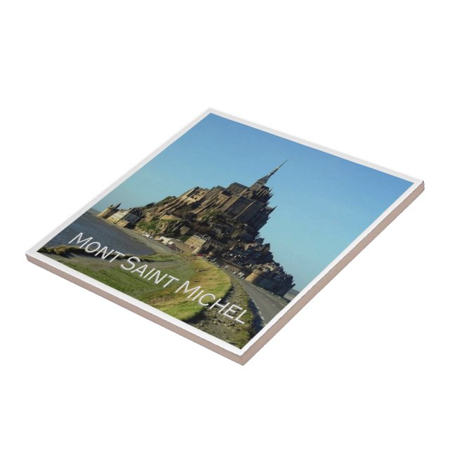 Azulejo zFR027 MONT SAINT-MICHEL, Normandía, (Lado)