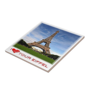 Azulejo zFR041 TOUR EIFFEL, París, Francia,