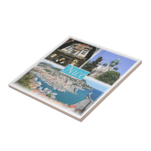 Azulejo zFR043 NIZA, Provenza, Francia,