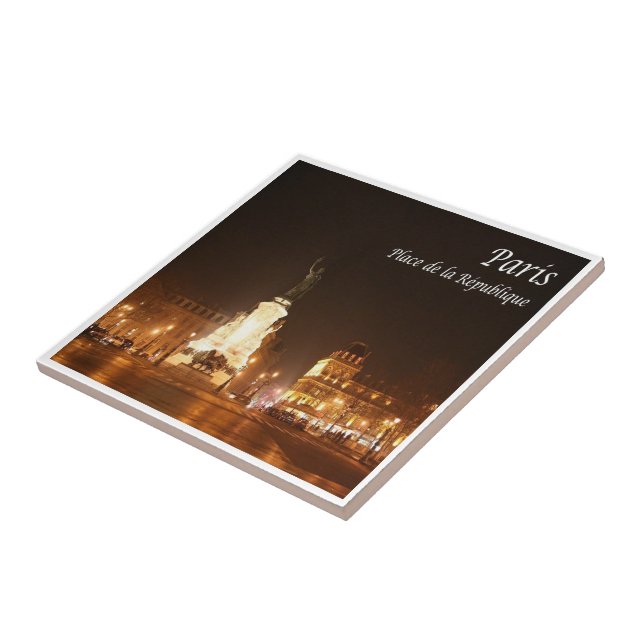 Azulejo zFR049 PARIS, Plaza de la República, (Lado)