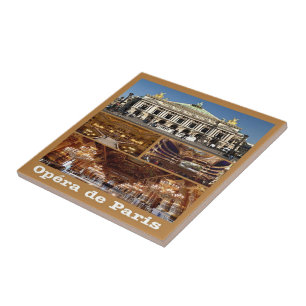 Azulejo zFR053 OPERA HOUSE, París, Francia,