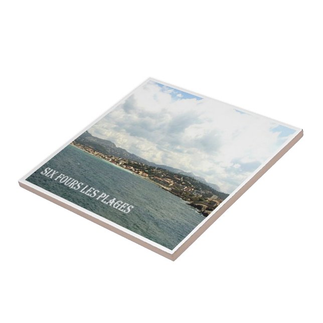 Azulejo zFR069 SIX-FOURS-LES-PLAGE, Riviera Francesa, (Lado)