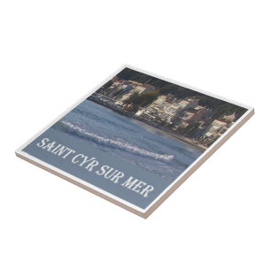 Azulejo zFR076 SAINT-CYR-SUR-MER, Riviera francesa,