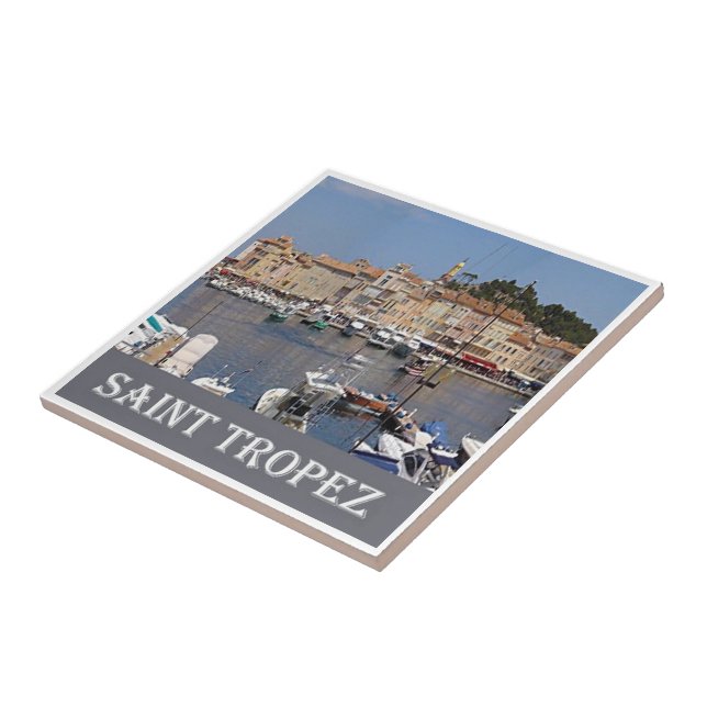 Azulejo zFR079 SAINT TROPEZ, Riviera Francesa, (Lado)