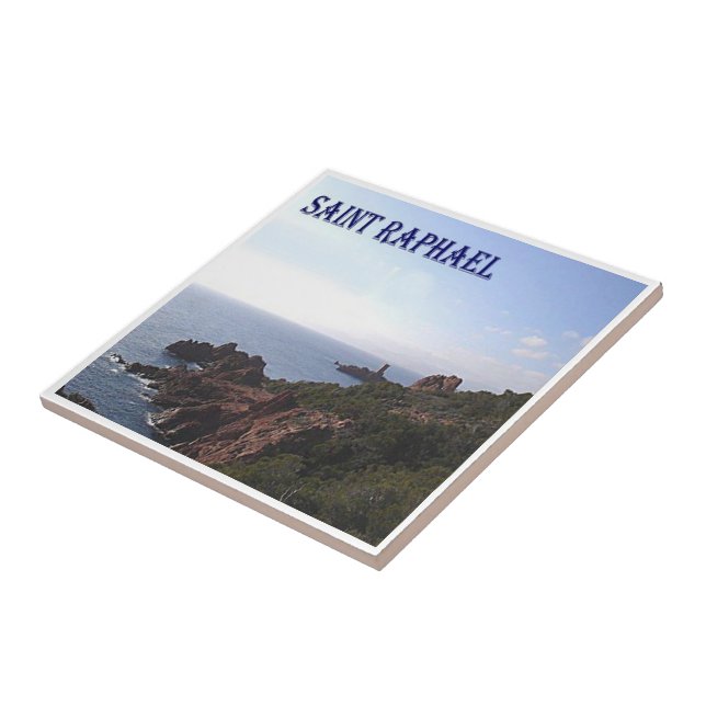 Azulejo zFR080 SAINT RAPHAEL, Riviera Francesa, (Lado)