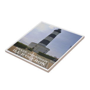 Azulejo zFR094 ILE D'OLÉRON PHARE CHARIS, Riviera Francesa