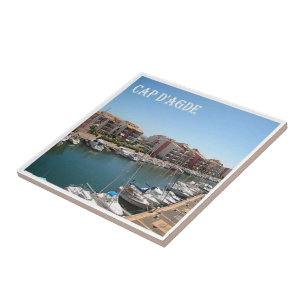 Azulejo zFR103 CAP D'AGDE Riviera francesa, Francia,
