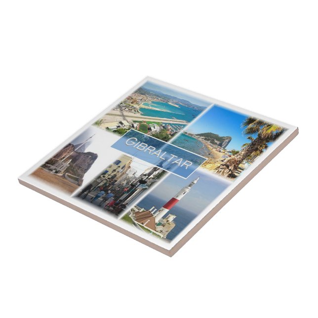 Azulejo zGI004 GIBRALTAR, Europa, (Lado)